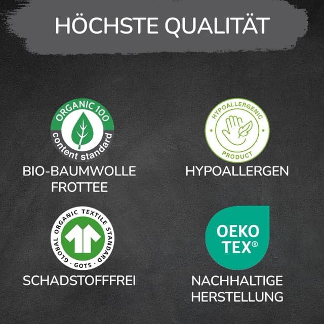 Badeponcho Kinder aus Bio Frottee Baumwolle - Minky Mooh