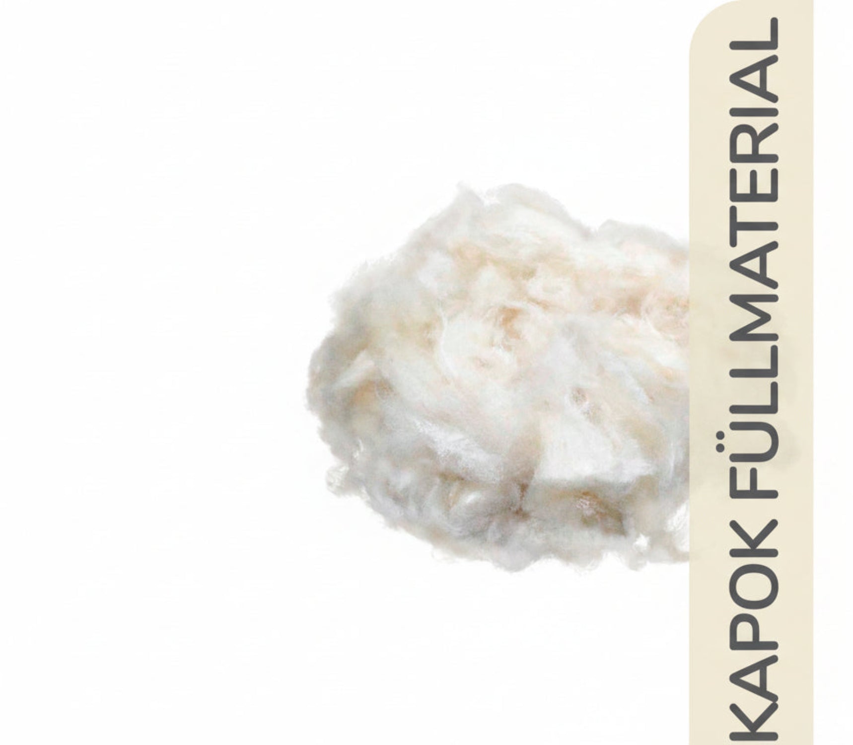 Kapok Füllung für Stillkissen und Kissen, 1kg - 1 kg - Minky Mooh