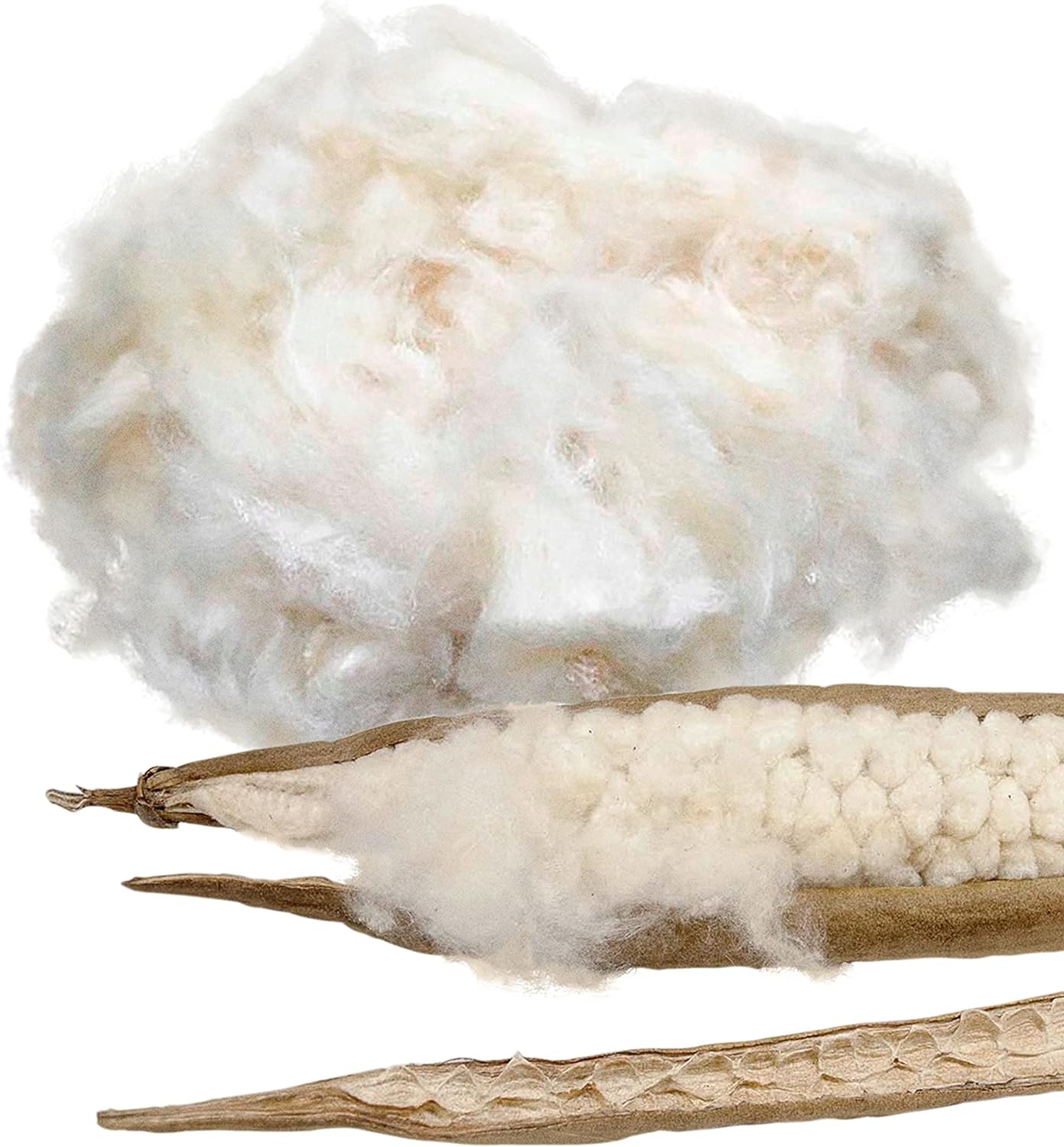 Kapok Füllung für Stillkissen und Kissen, 1kg - 1 kg - Minky Mooh