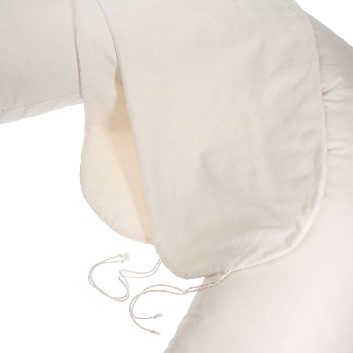Stillkissenbezug Bio Baumwolle 190 cm - Creme - Perkal - Minky Mooh