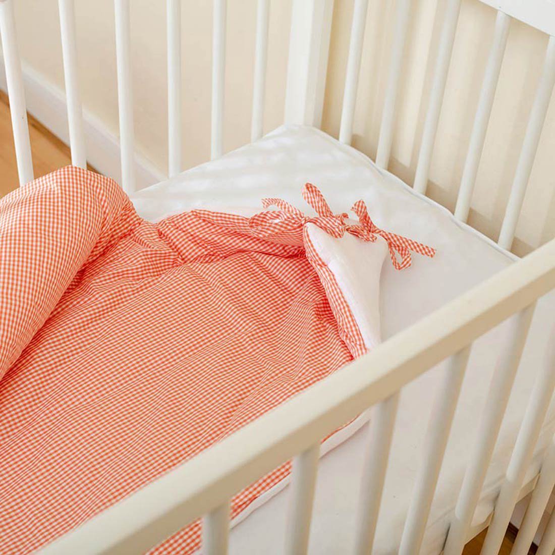 Babynest aus Bio-Baumwolle Weiß - Minky Mooh