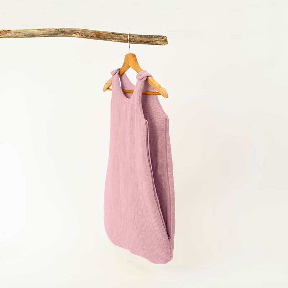 Winterschlafsack aus Bio-Baumwolle in Rosa - Minky Mooh