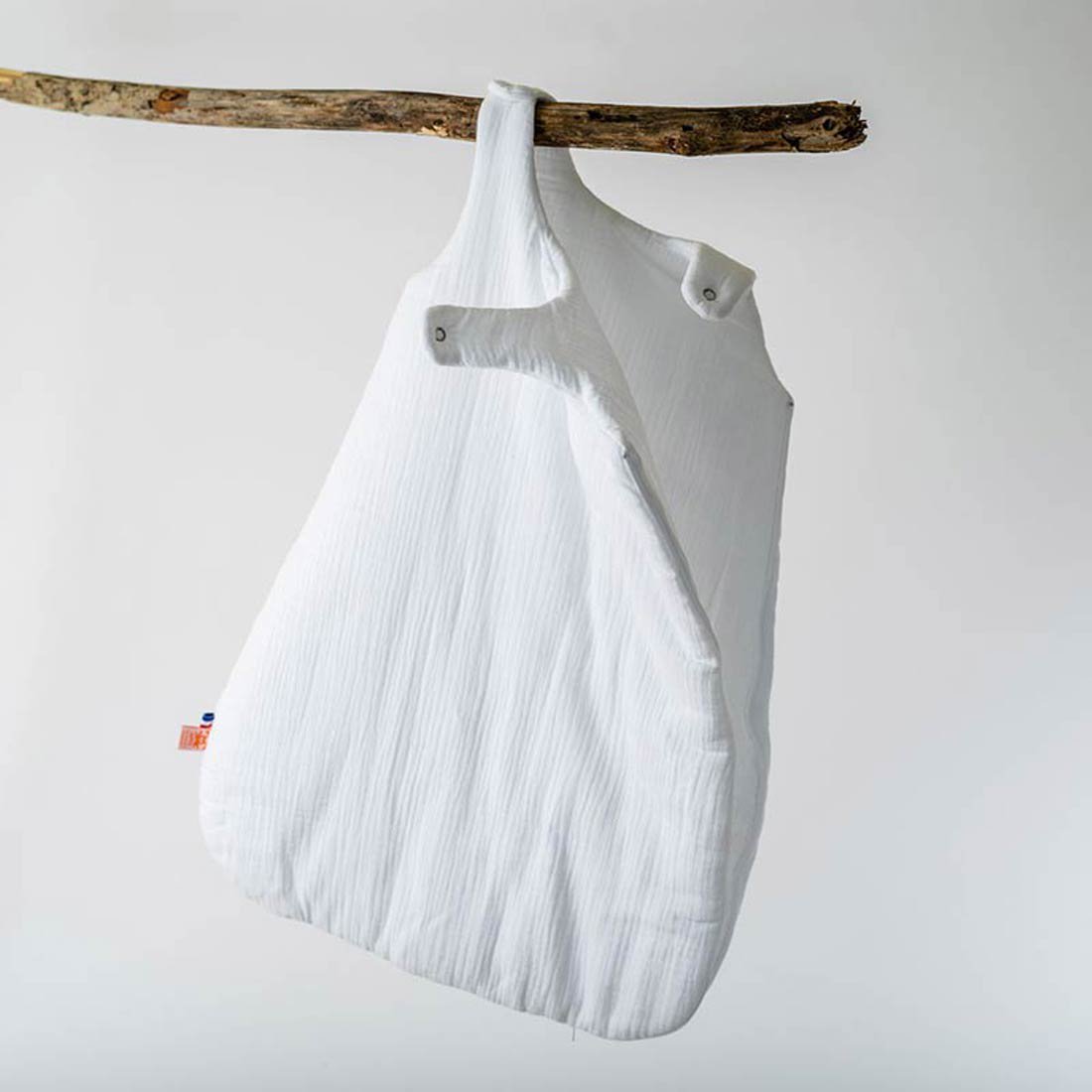 Winterschlafsack aus Bio-Baumwolle Weiß - Minky Mooh