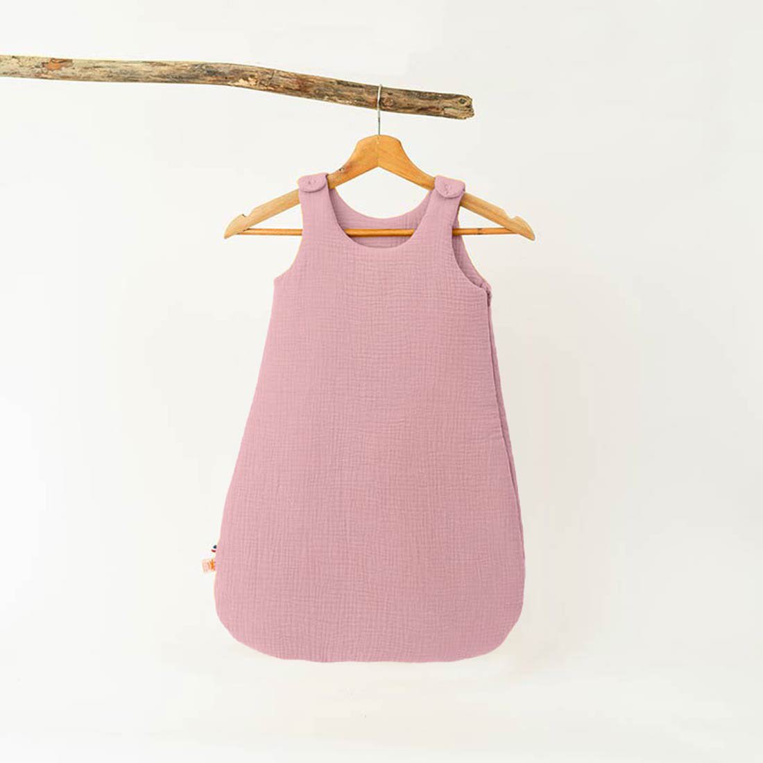 Winterschlafsack aus Bio-Baumwolle in Rosa - Minky Mooh