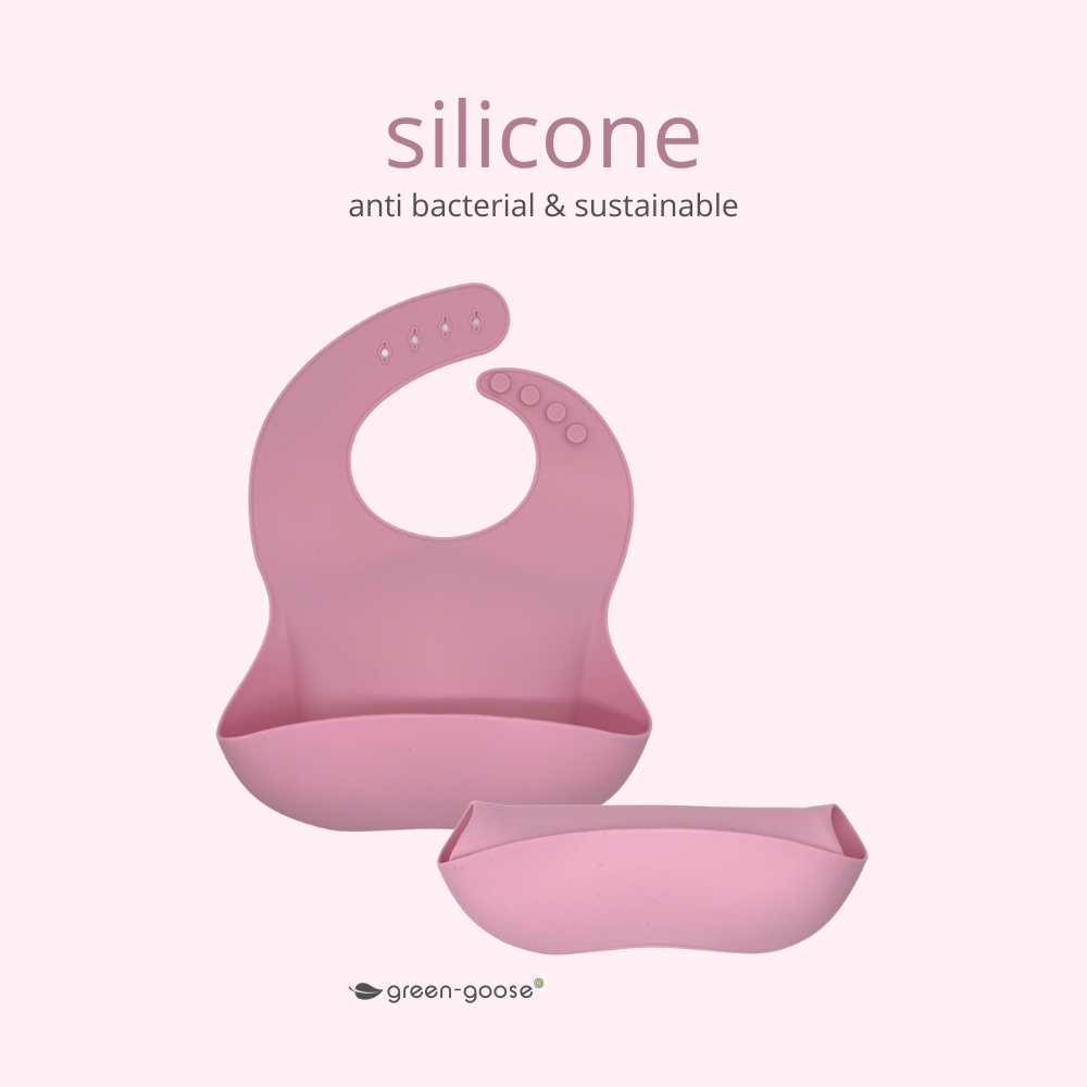 Lätzchen aus Silikon in pink