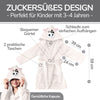 Minky Mooh Baby & Kleinkind Frottee Kinderbademantel mit süßer Kapuze für Jungs und Mädchen 31302